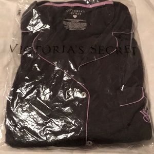 Two piece knit pajama set.